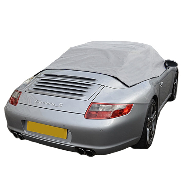 Soft Top Roof Protector Half Cover for Porsche 911 996 997 - 1999 to 2011 (232G) - GREY