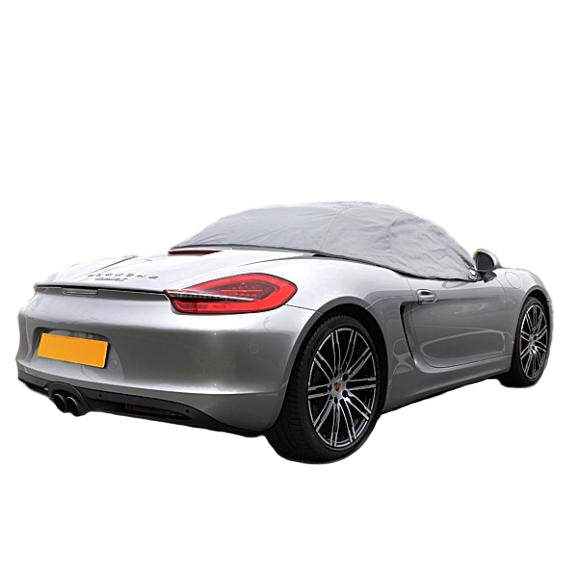 Soft Top Roof Protector Half Cover for Porsche Boxster 981 - 2012 to 2016 (288G) - GREY