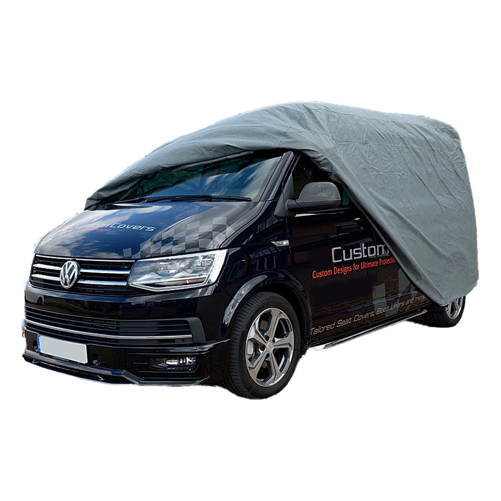 Custom-fit Outdoor Car Cover for VW Bus Camper Van LWB - Transporter Eurovan Caravelle Vanagon T6 - 2015 onwards (350)