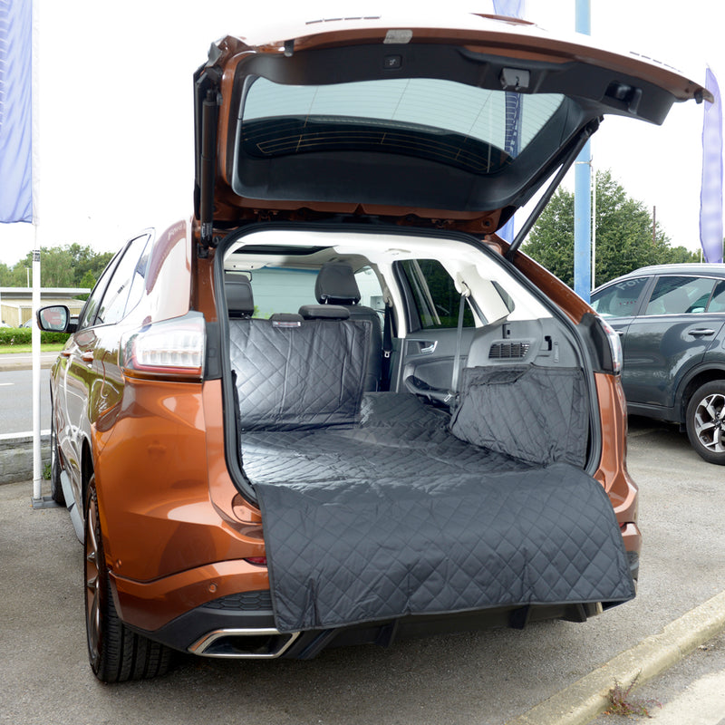 Custom Fit Quilted Cargo Liner for the Ford Edge Generation 2 with carpeted sides - 2015 onwards (363)