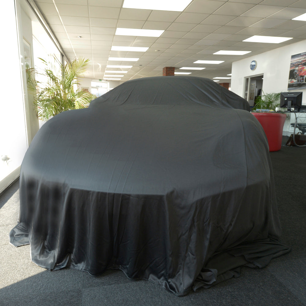 Showroom Reveal Funda para coche para modelos Plymouth - Funda de tamaño MEDIANO - Negro (448B)