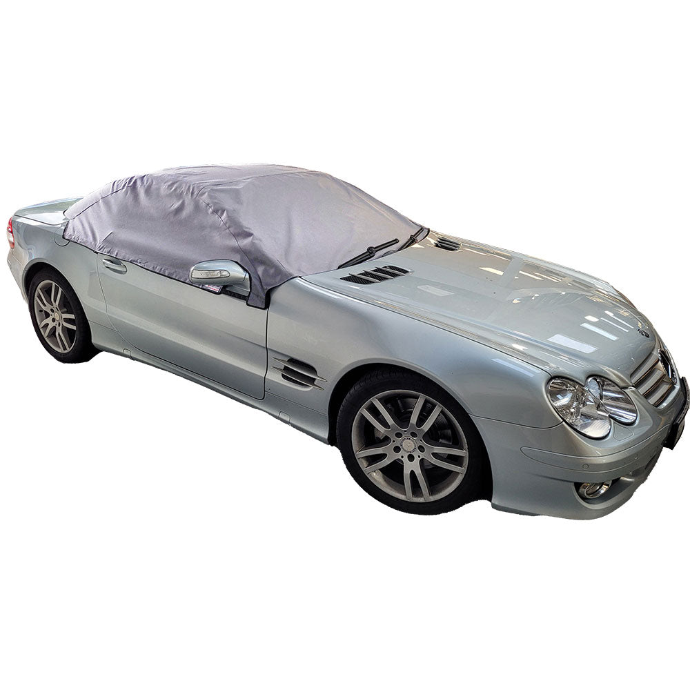 Hard Top Roof Protector Half Cover for Mercedes SL (SL Class) R230 - 2001 to 2011 (579G) - GREY