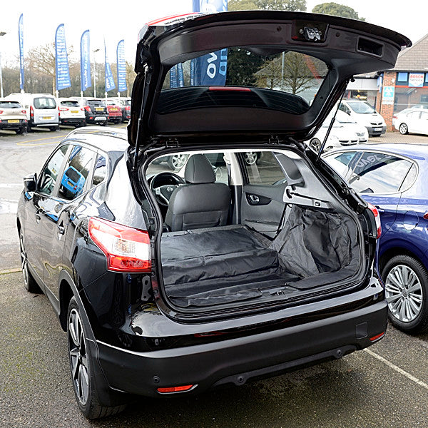 Revestimiento de carga personalizado para Nissan Rogue Sport / Qashqai versión de piso bajo de 5 plazas - A medida e impermeable - J11 2013 en adelante (254)