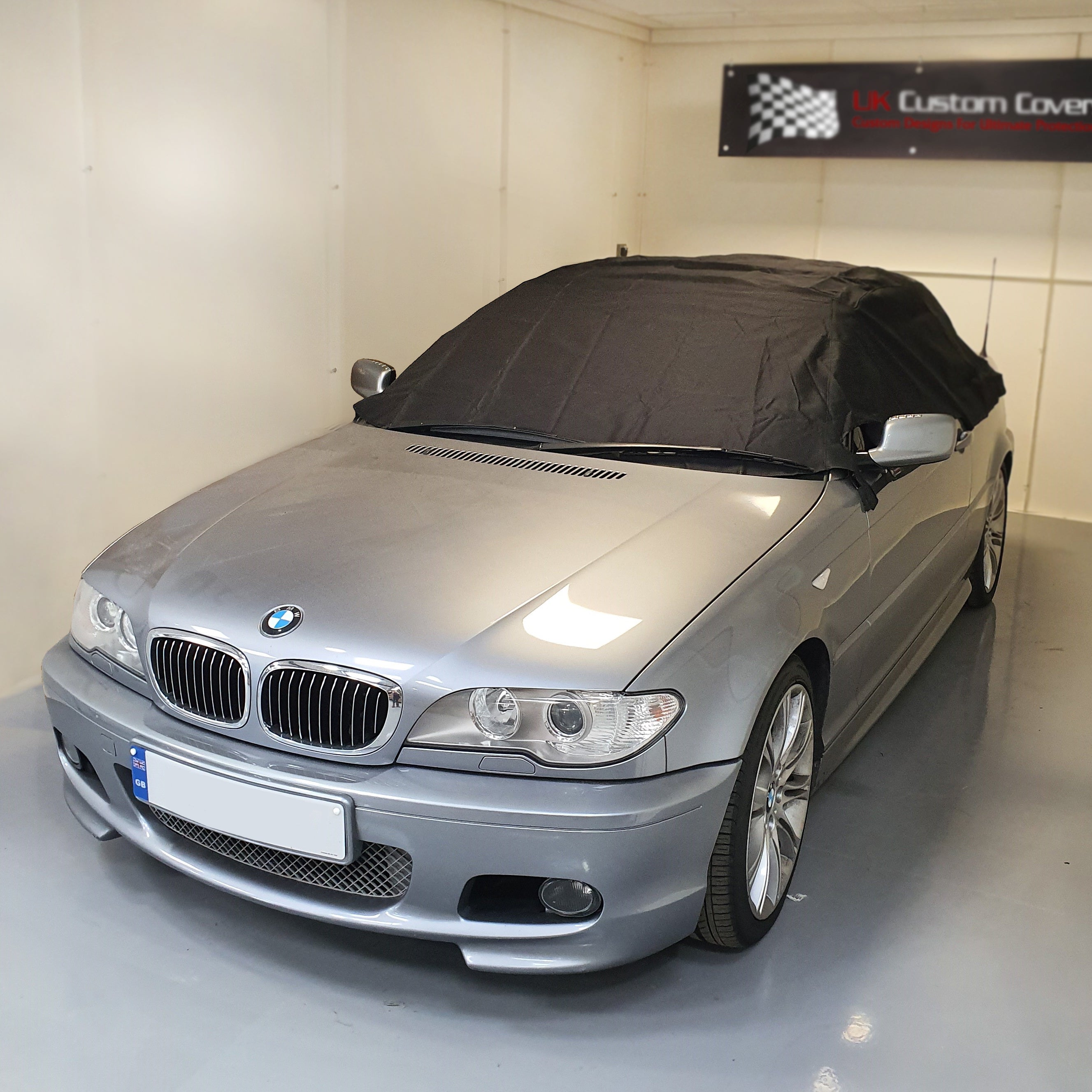 Media cubierta de techo blando para BMW E46 - 1999 a 2005 (571) - NEGRO